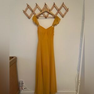 Azazie dress - yellow